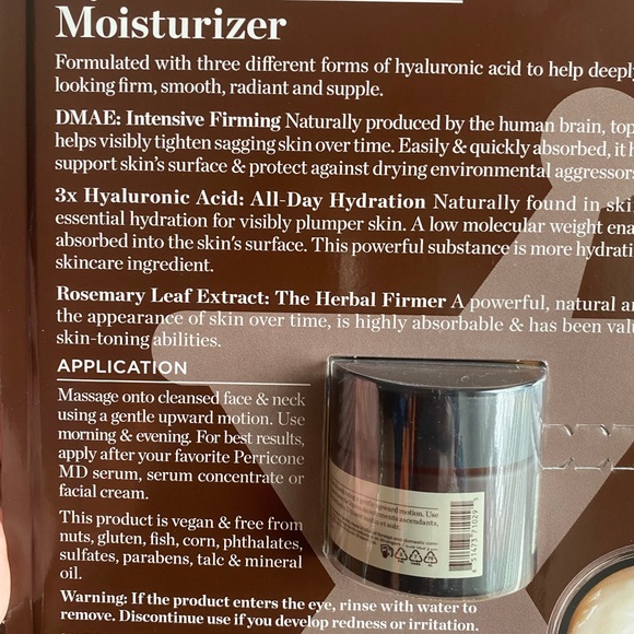 Perricone MD Hyaluronic Intensive Moisturizer. 1 oz NEW in box. Amazon $60 - Picture 3 of 3